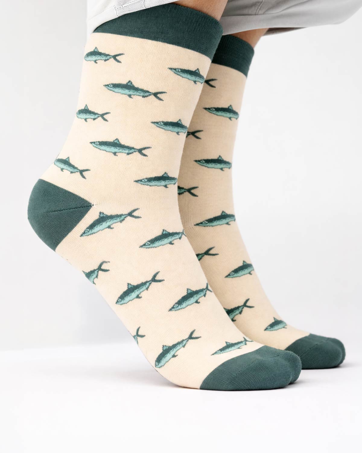 Urban Chef Socks with Green Pattern - Martiform x Pé de Meia