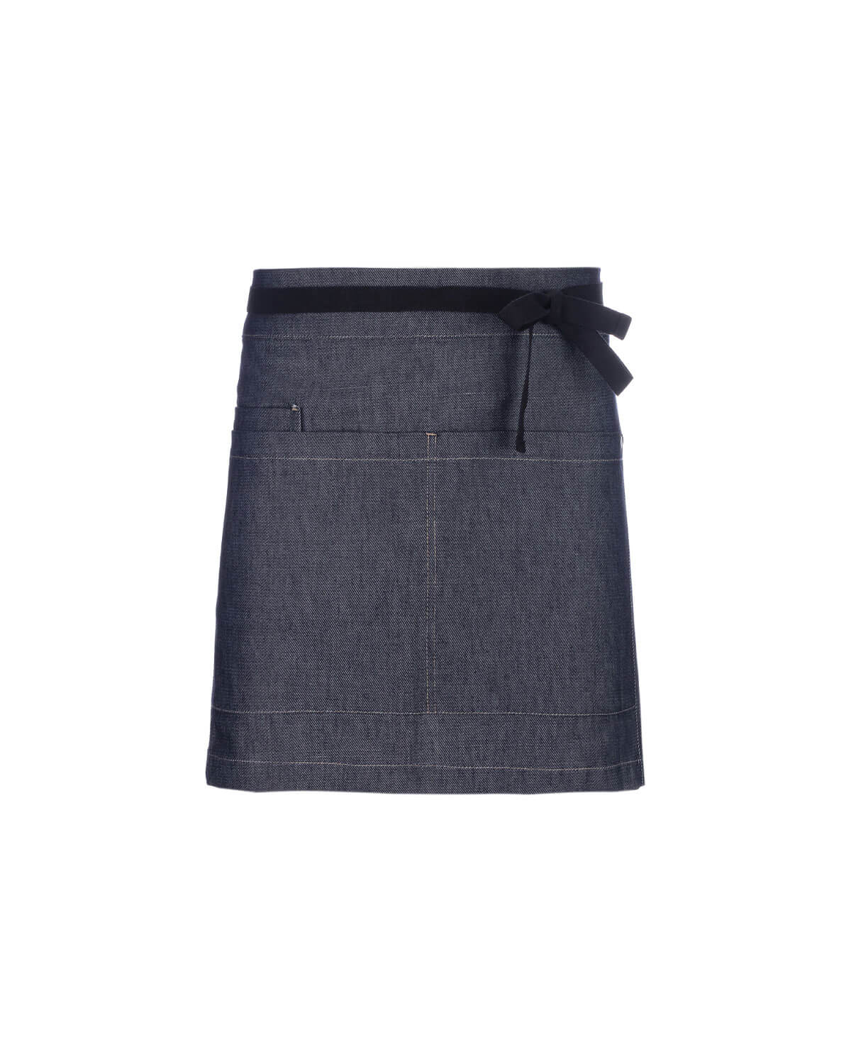 Avental Curto Royal em Denim Azul