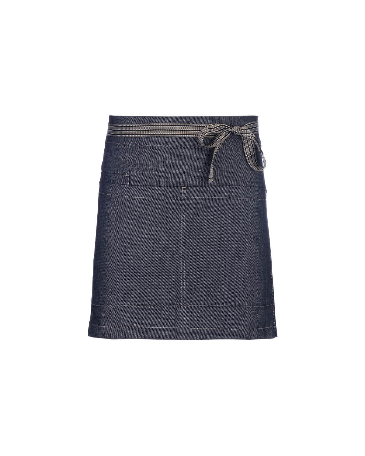Short Royal Apron in Blue Denim