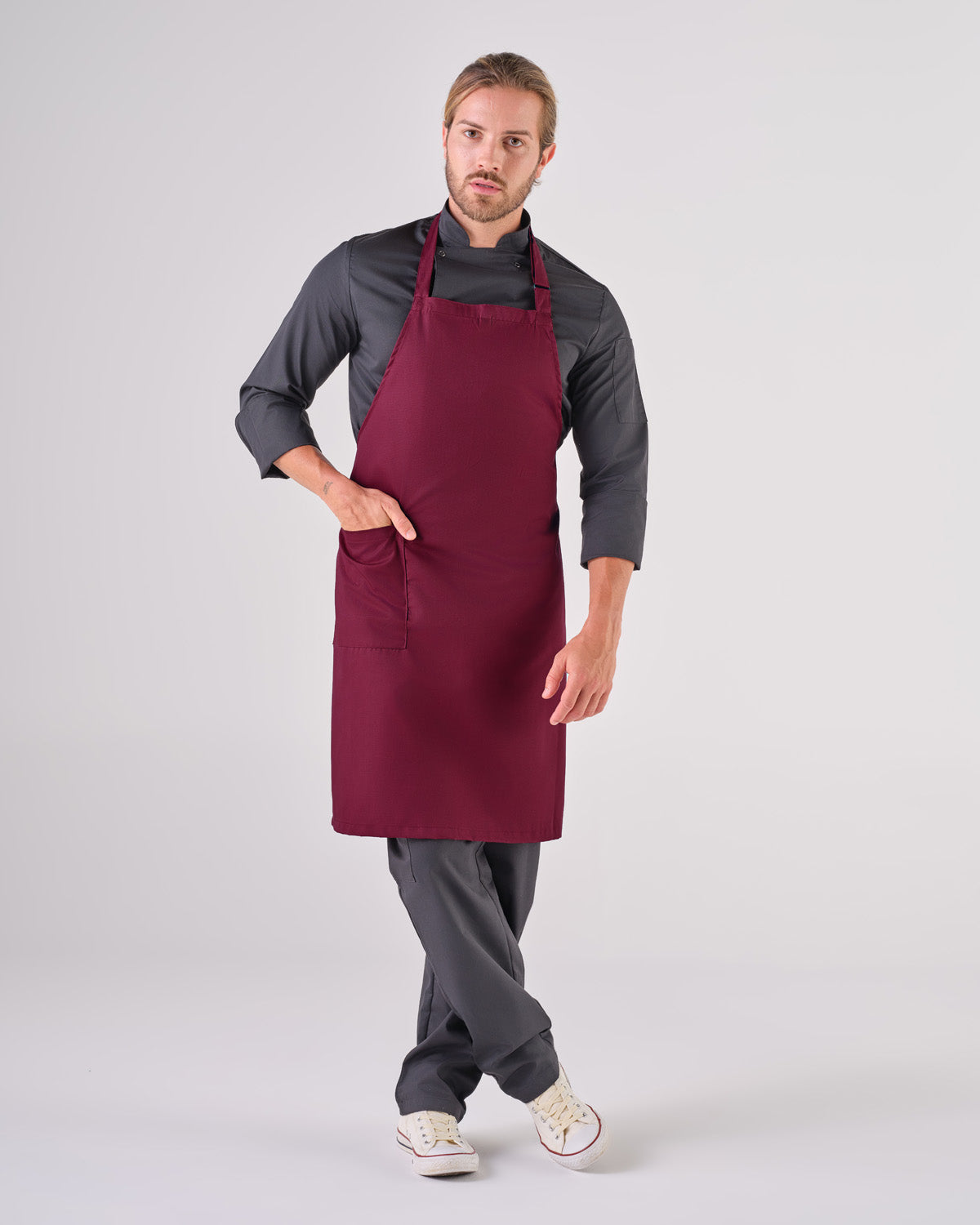 Medium Ebro Burgundy Apron