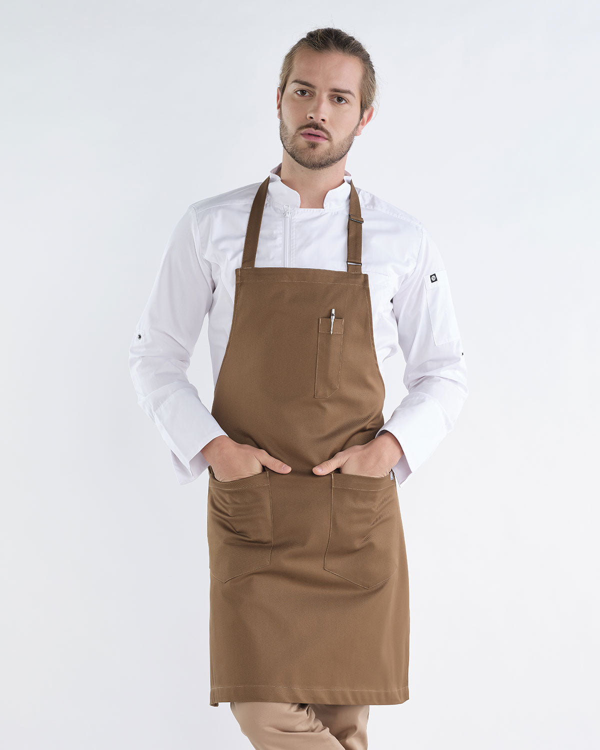 Delantal Chicago Camel Oscuro