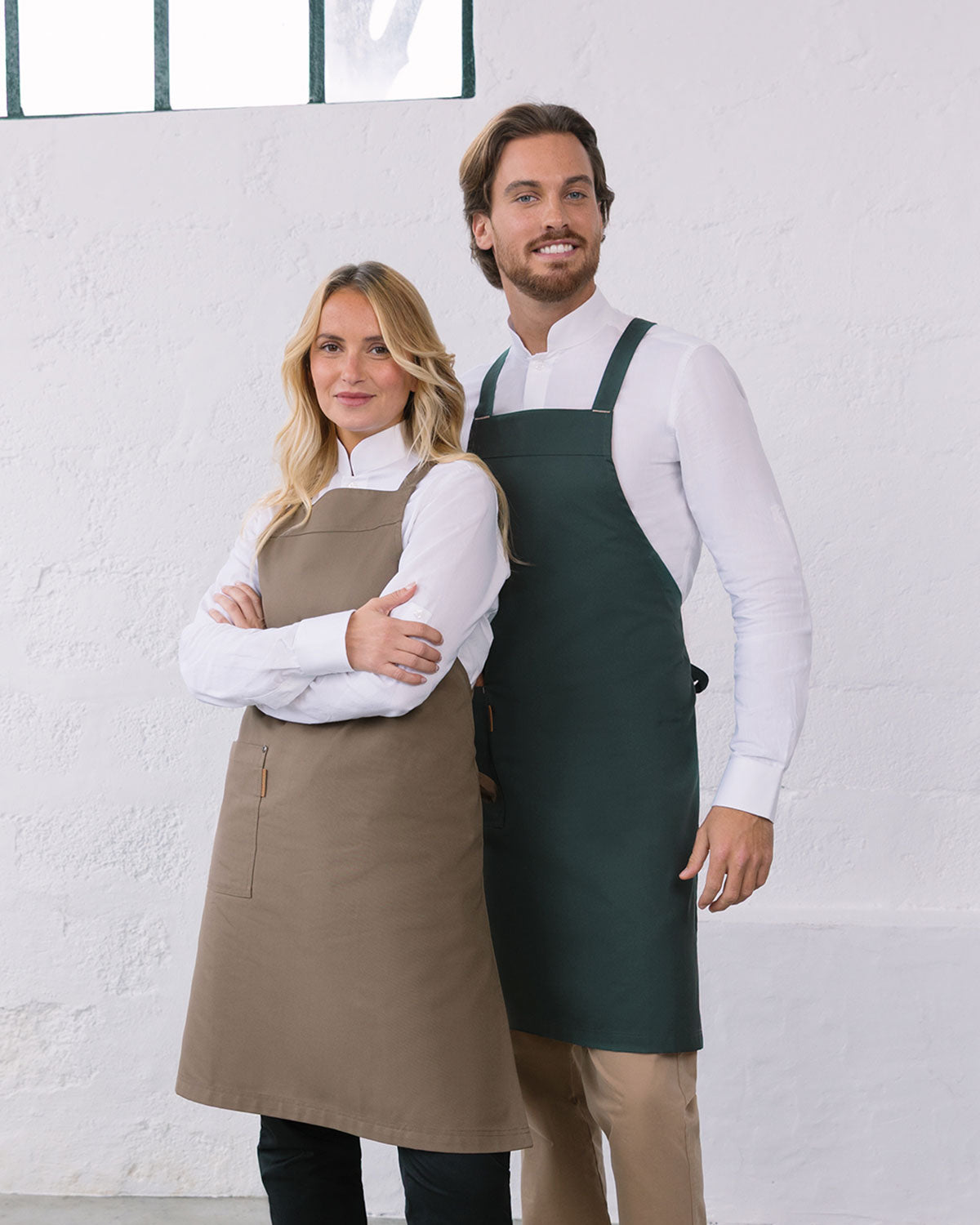 Crossed Apron Capri Brownish Green