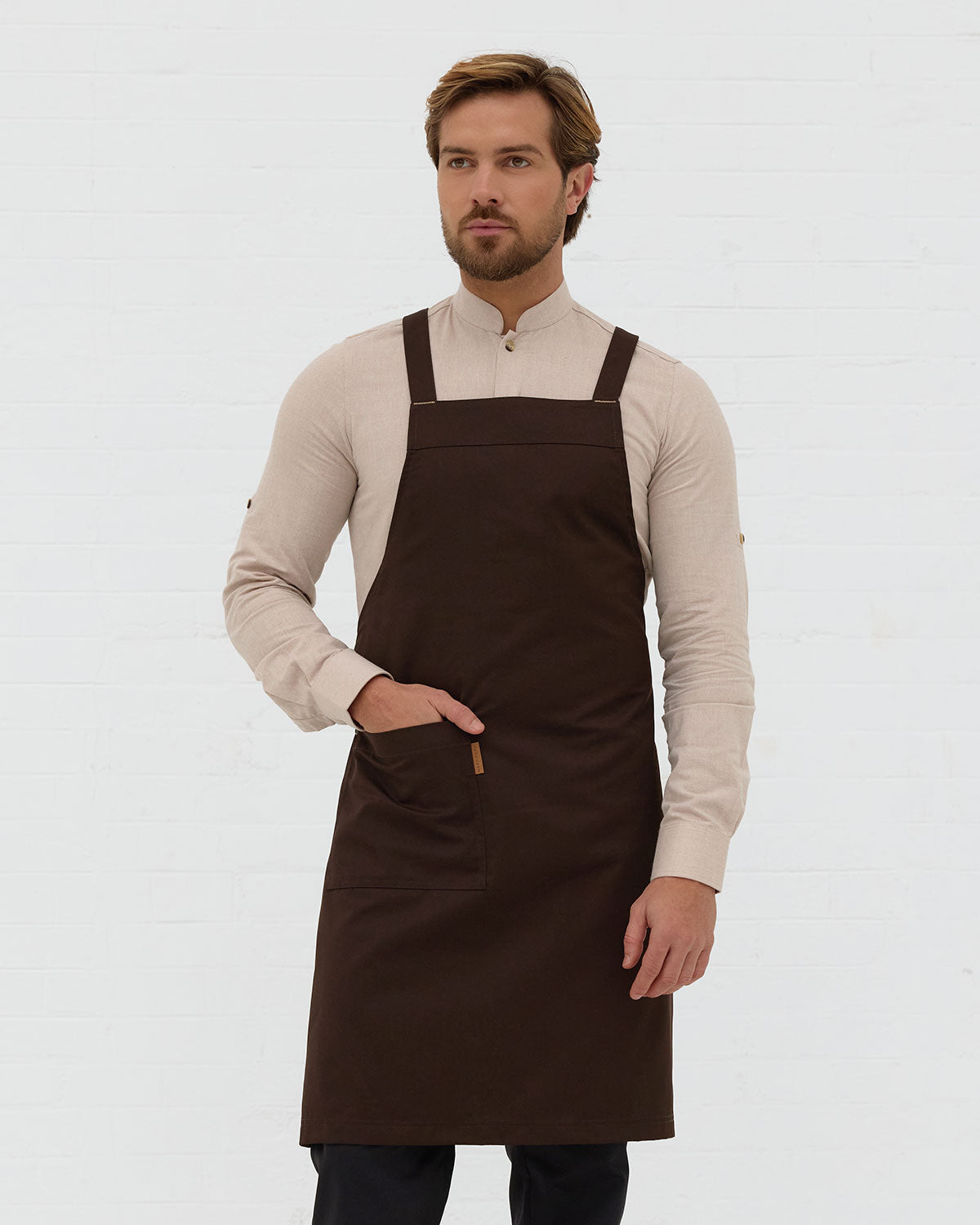 Tablier Croisé Capri Marron