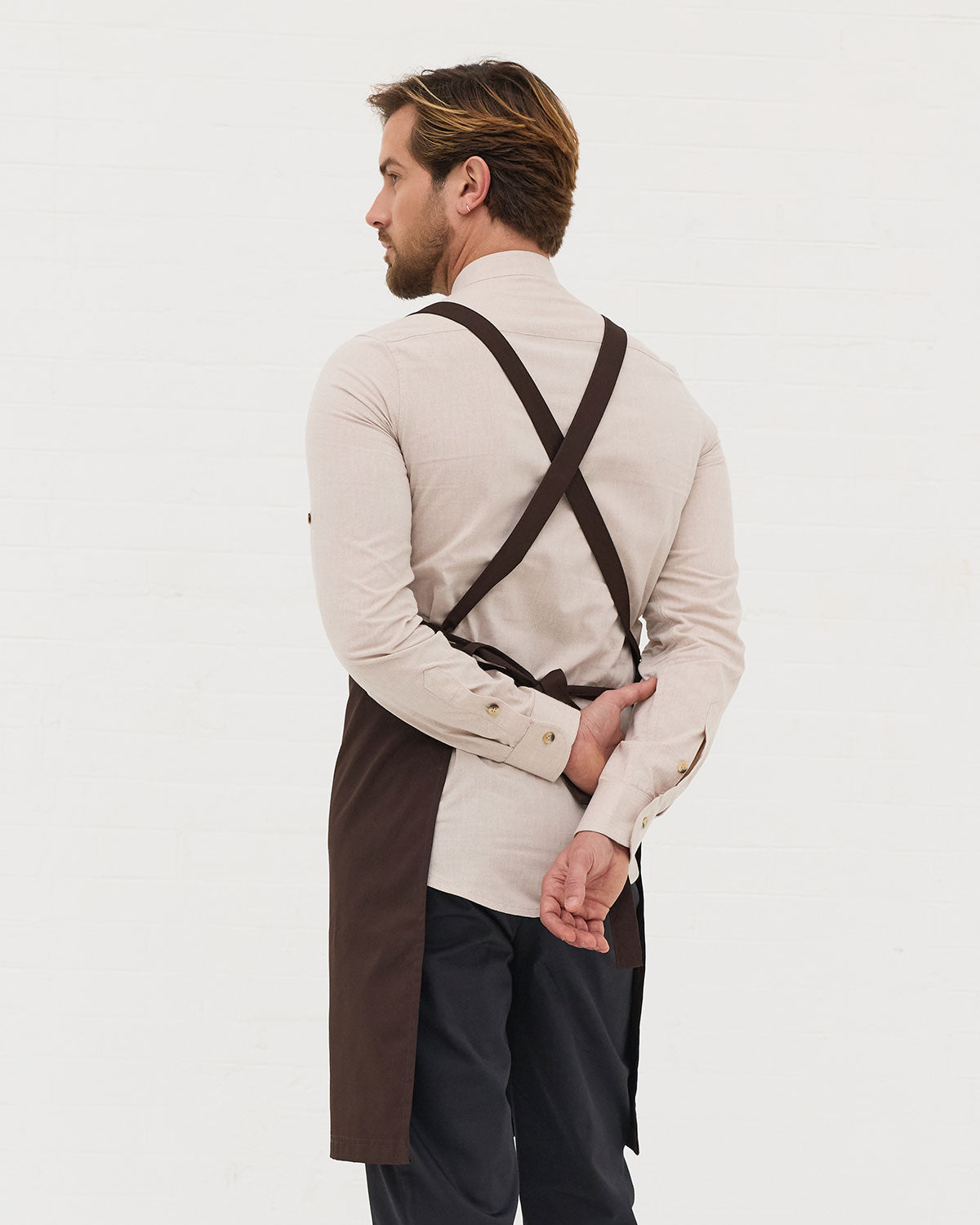 Tablier Croisé Capri Marron