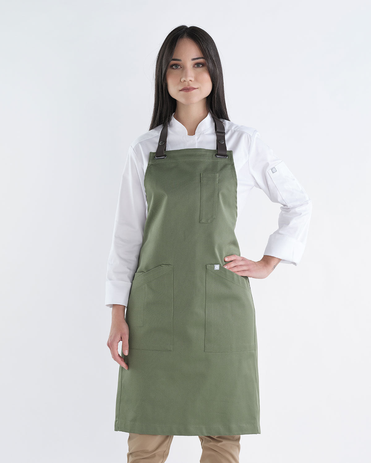 Delantal Boulevard Verde Caqui