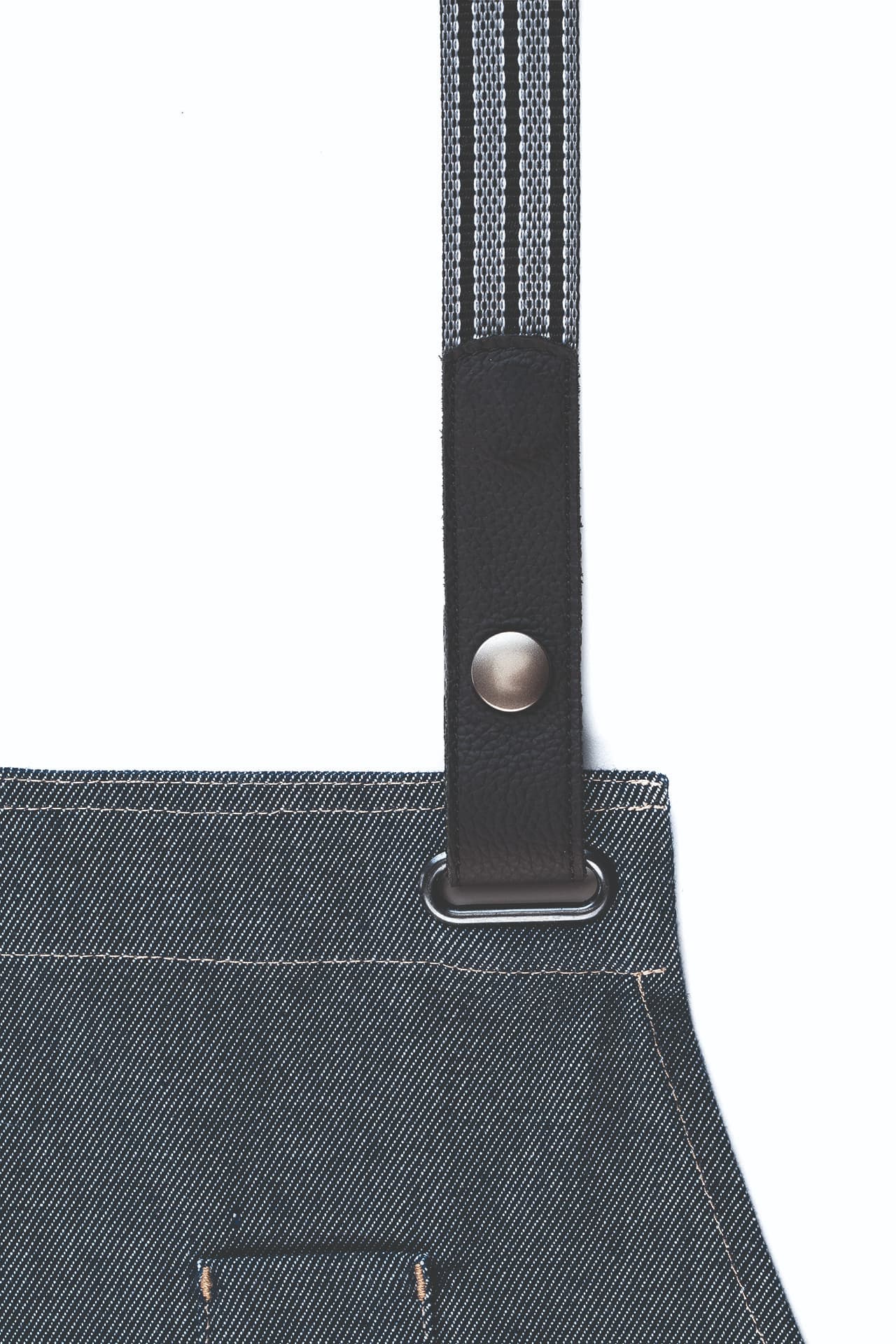 Boulevard Apron in Blue Denim