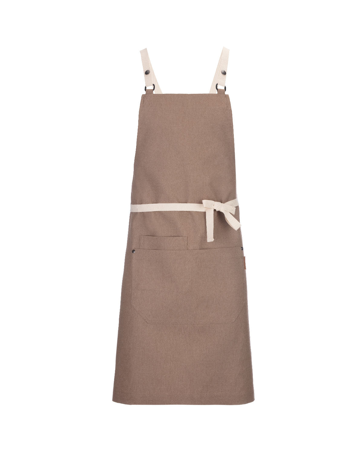 Avental Cruzado Melbourne em Denim Bege