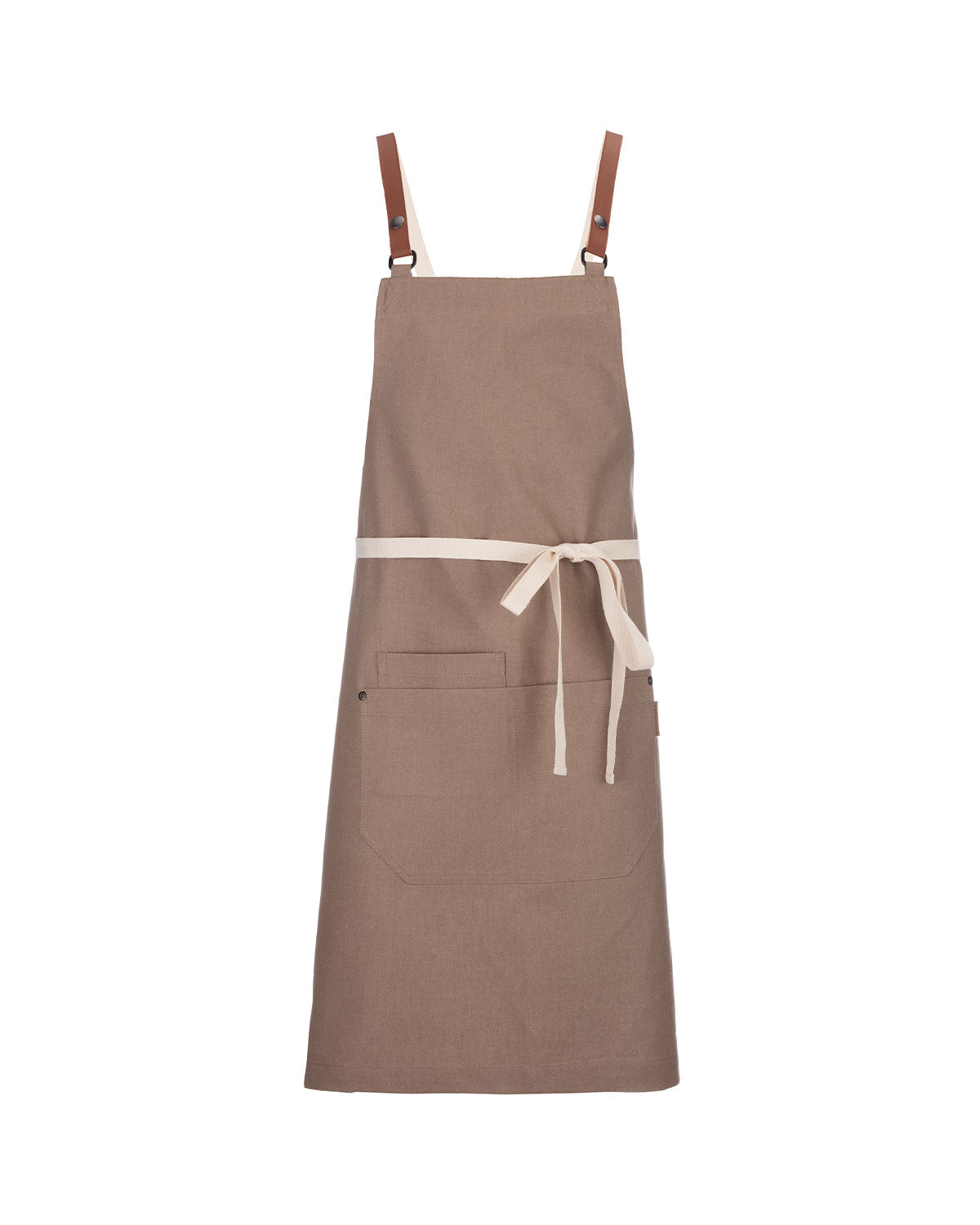 Avental Cruzado Melbourne em Denim Bege