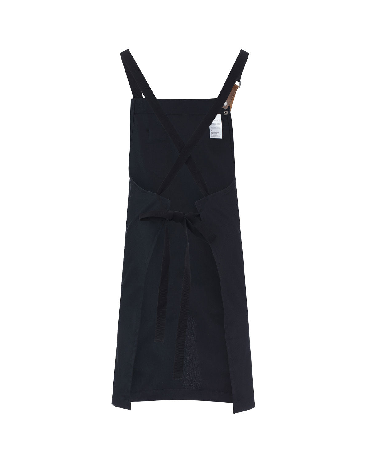 Black Retro Crossed Apron with Black Straps
