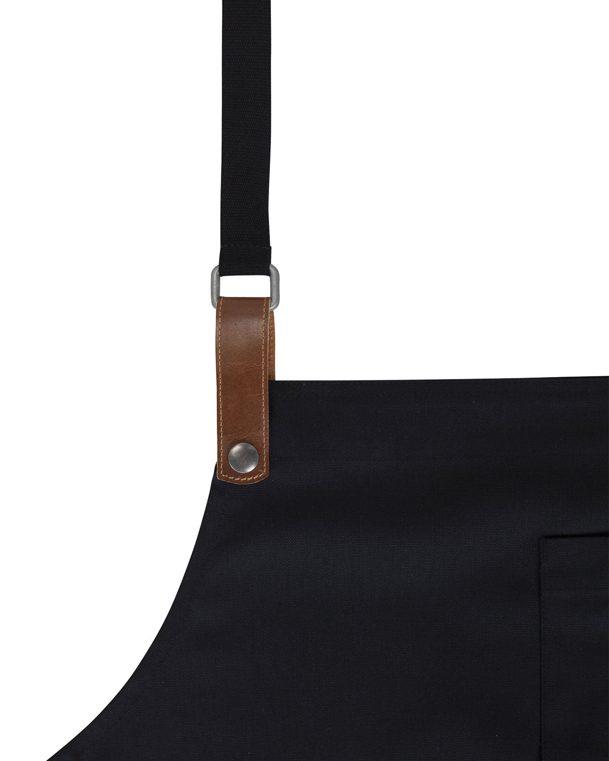 Black Retro Crossed Apron with Black Straps