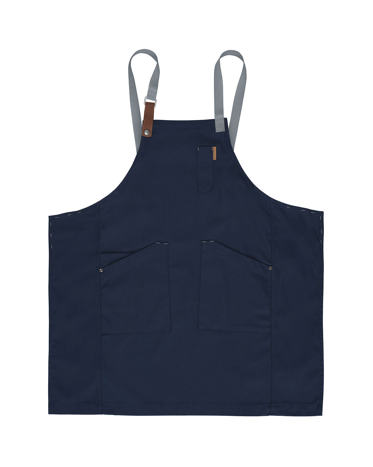 Retro Navy Blue Crossed Apron