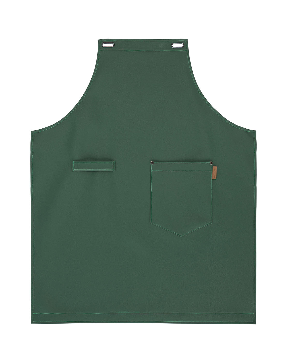 Delantal Cruzado Eco-Cuero Verde Bosque