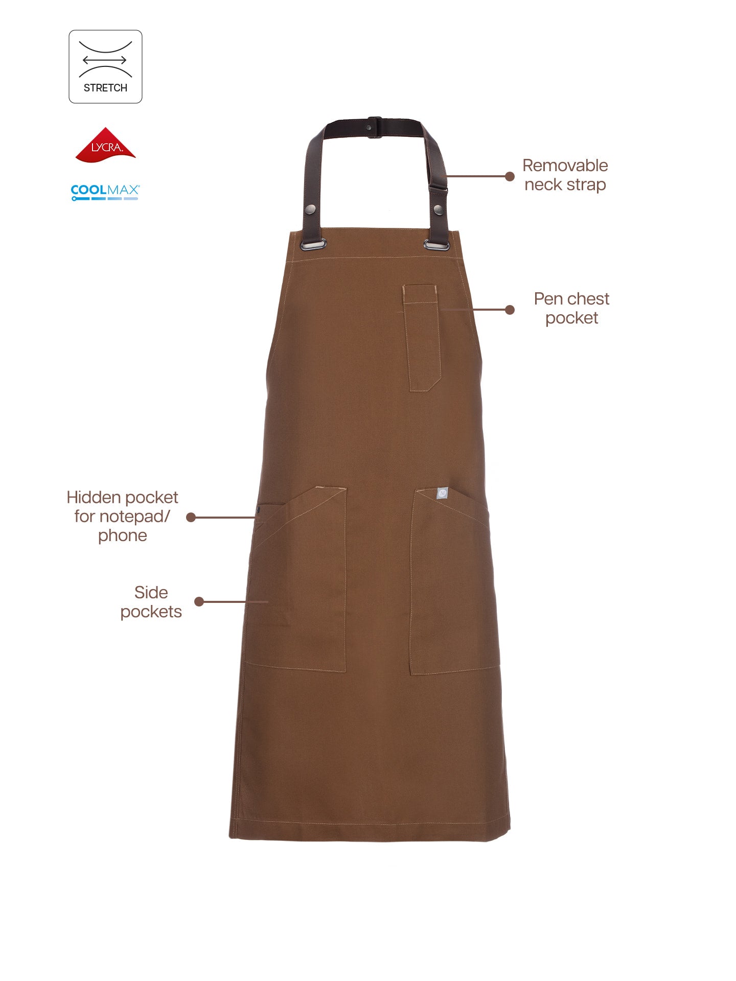 Khaki Green Boulevard Apron