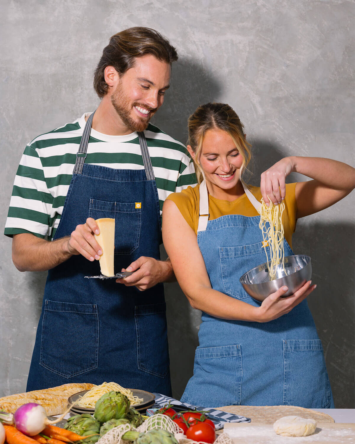 Delantal de Adulto Sunshine en Denim Azul Claro