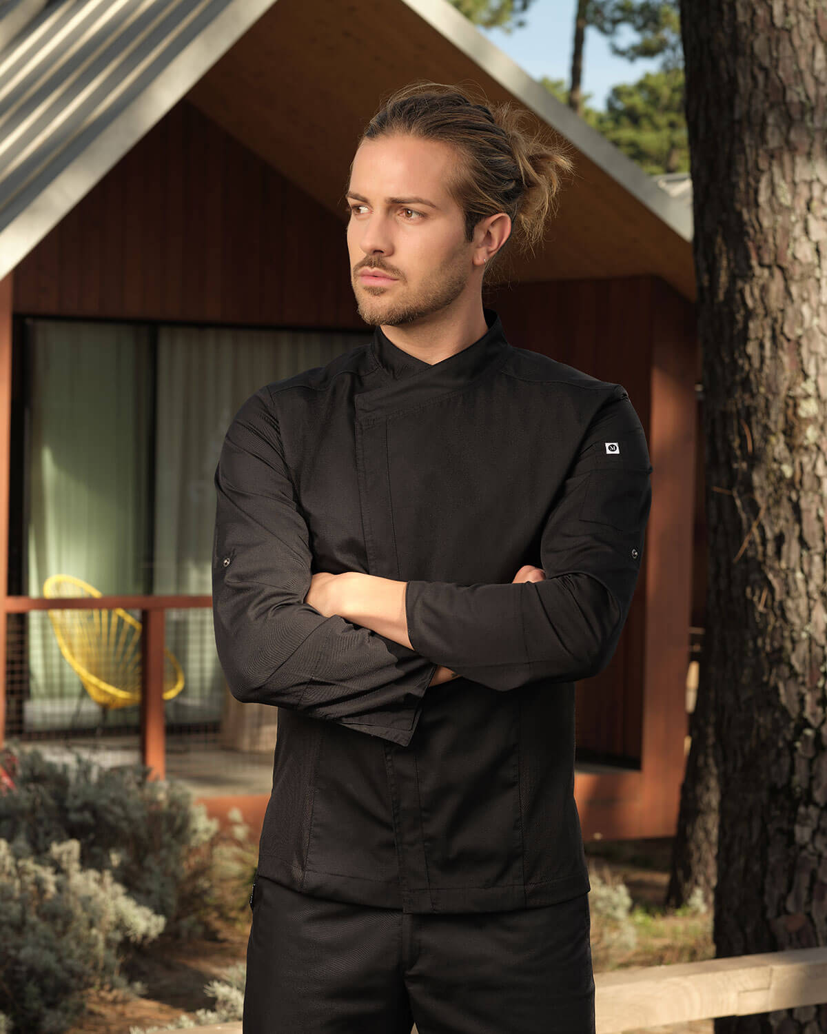 Jaleco de Hombre c/ Confort Respirável Negro