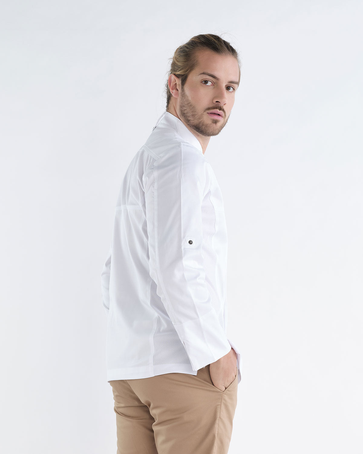 Jaleca de Hombre c/ Respirável Move Blanca