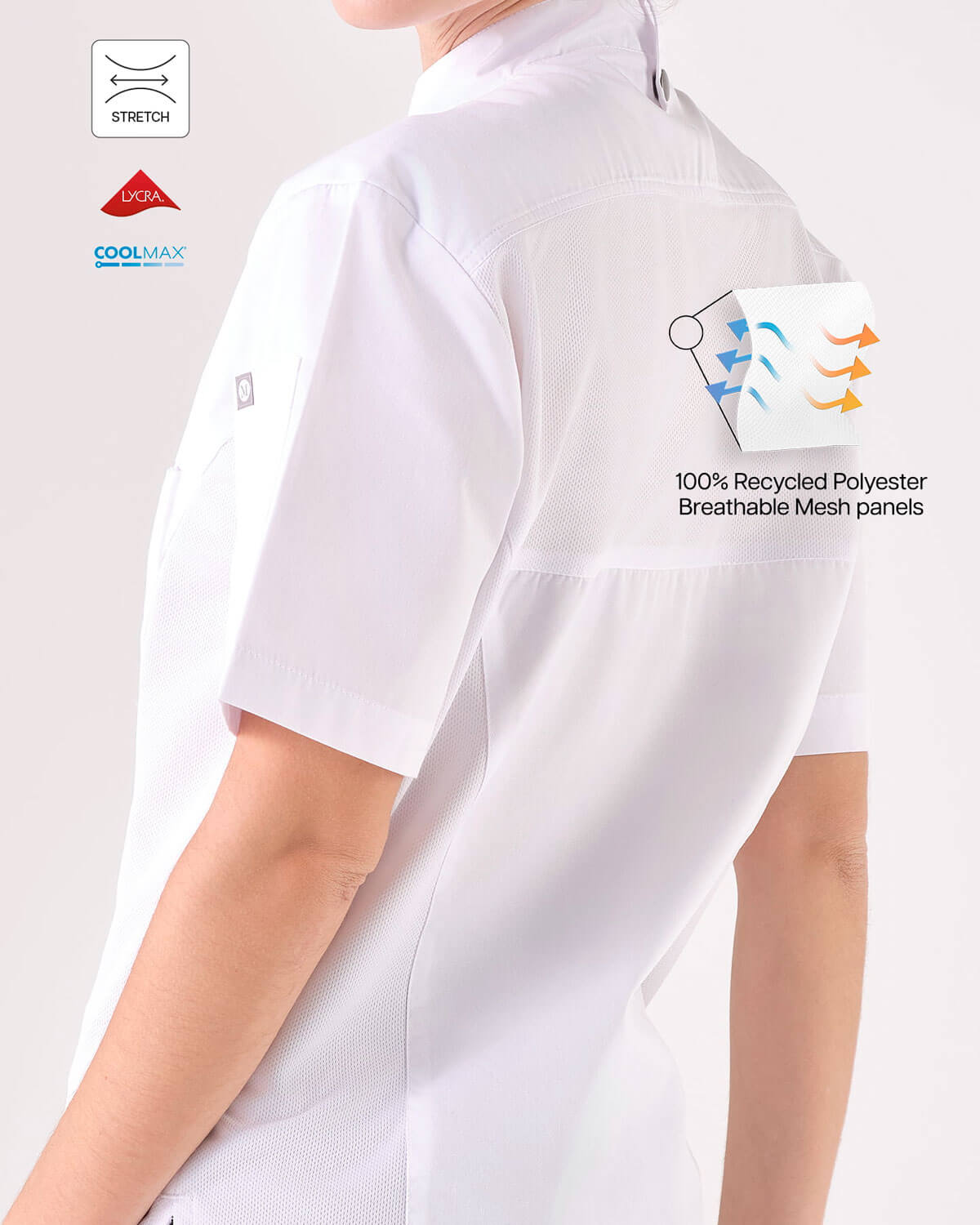 Unisex Jacket with Breathable Dynamic White