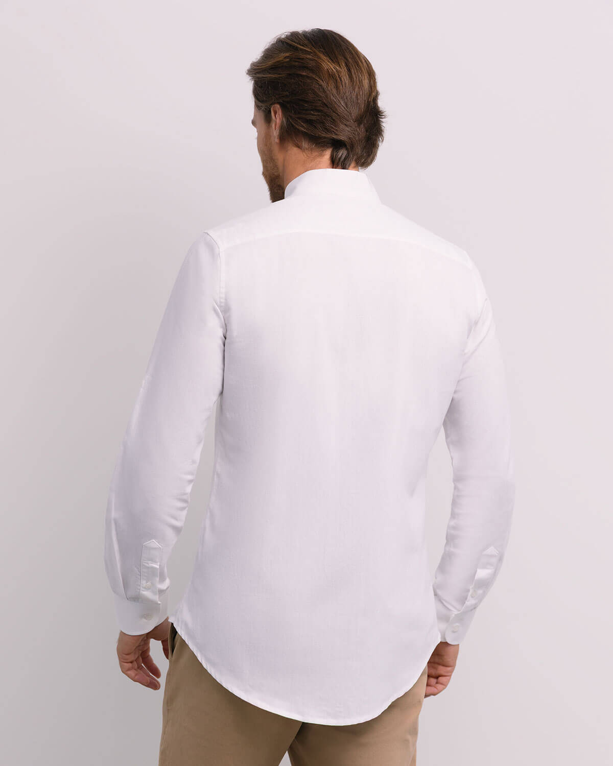 Camisa Mandarim Unisex Grace en Lino Blanco