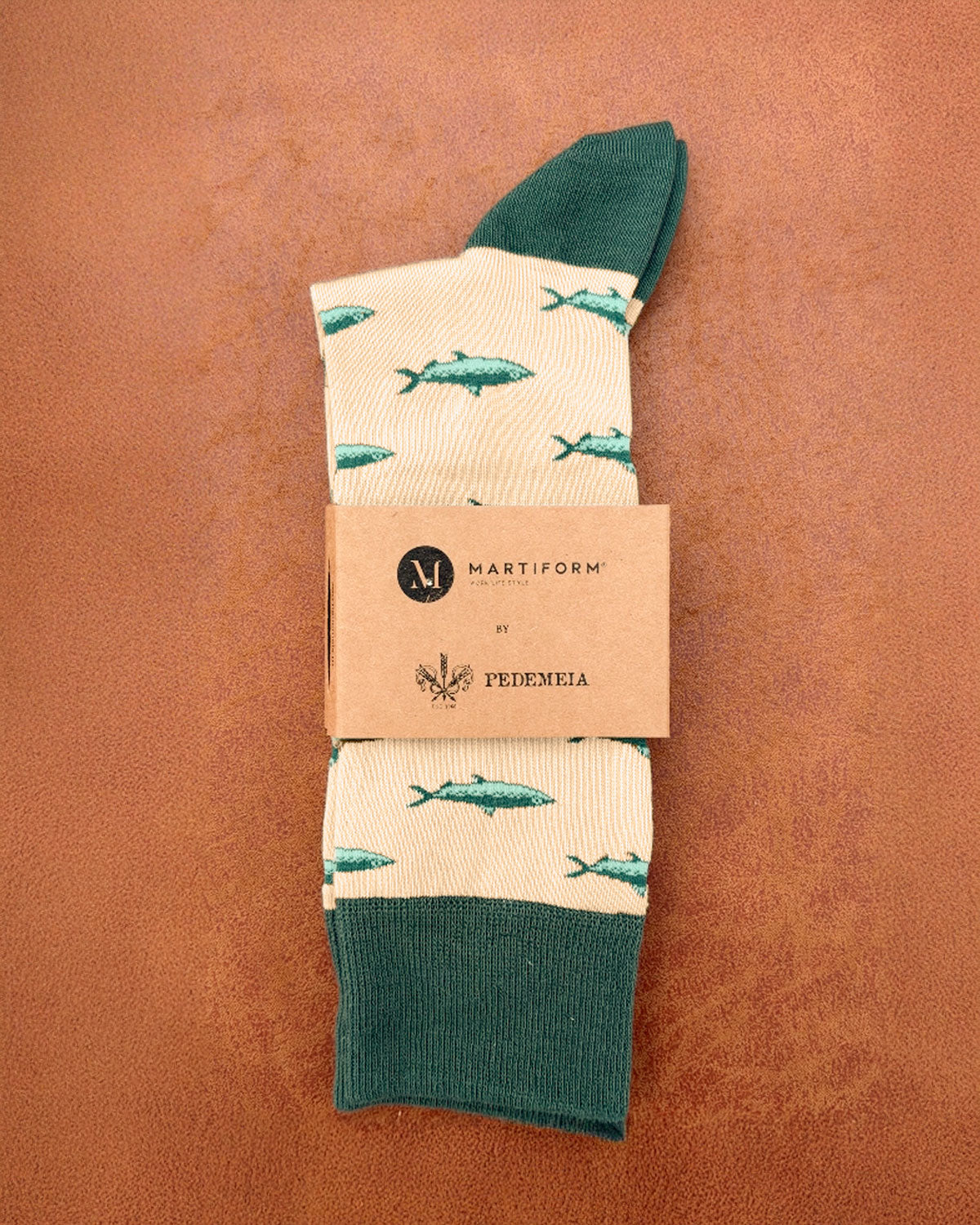 Meias de Chef Urban com Padrão Verde - Martiform x Pé de Meia