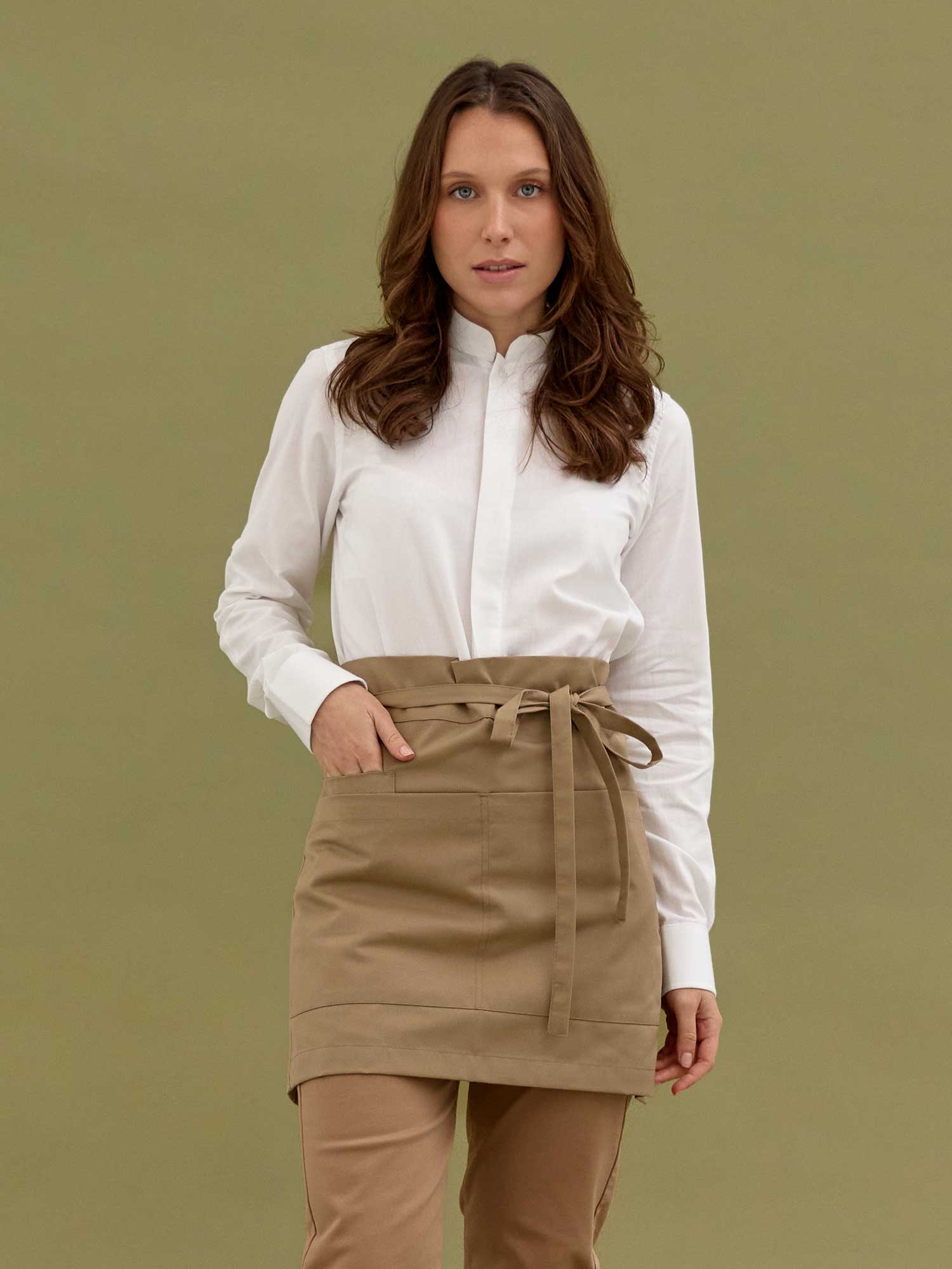 Short Apron Universe Beige
