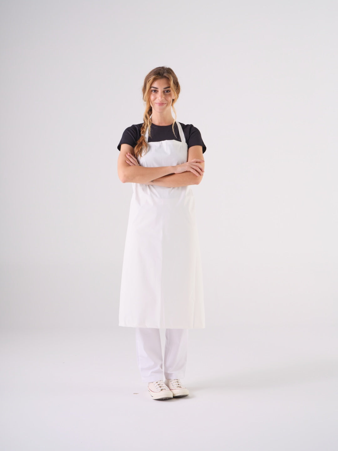 Delantal Medio Impermeable Reno Blanco