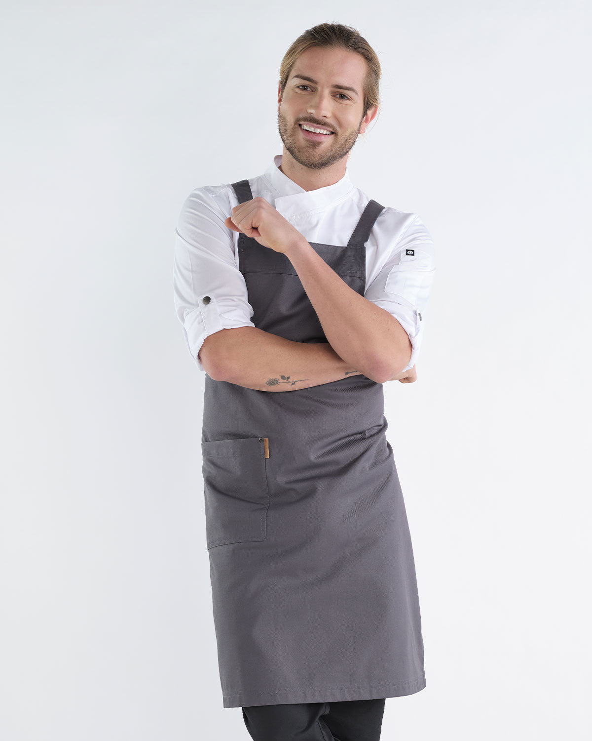 Grembiule Incrociato Capri Grigio Scuro