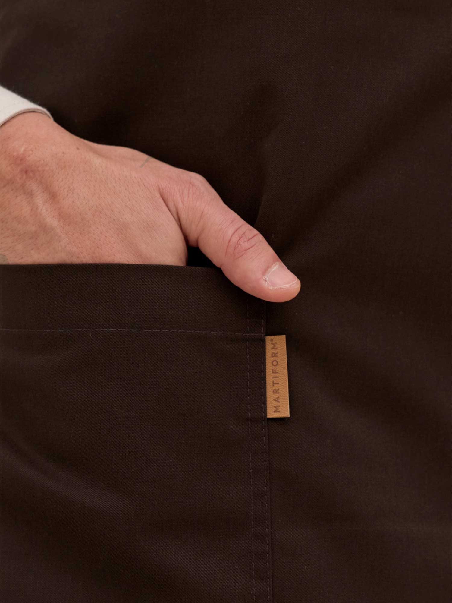 Crossed Apron Capri Brown