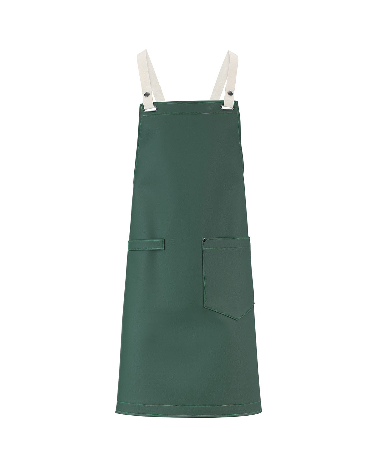 Tablier Croisé Eco-Cuir Vert Forêt