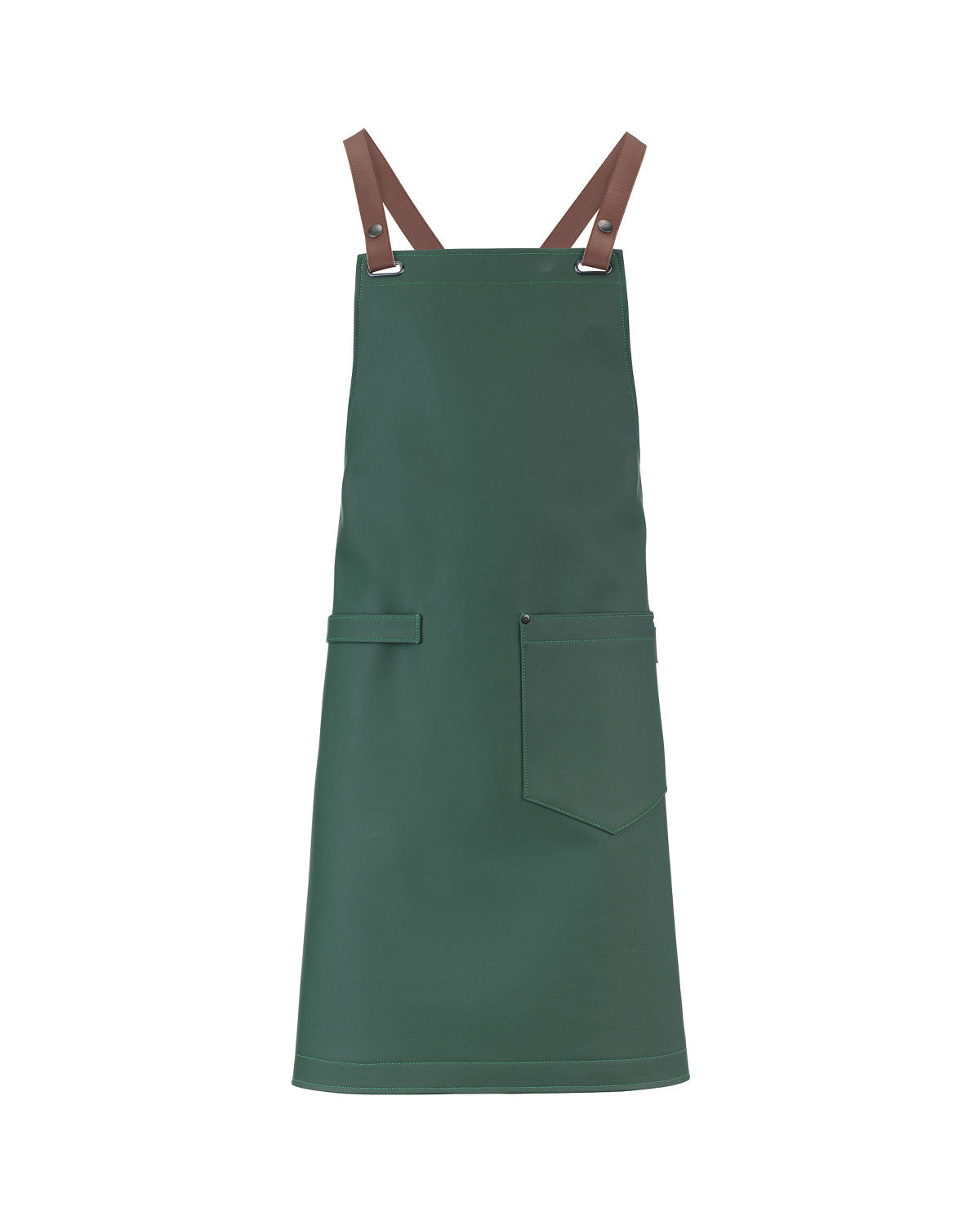 Tablier Croisé Eco-Cuir Vert Forêt