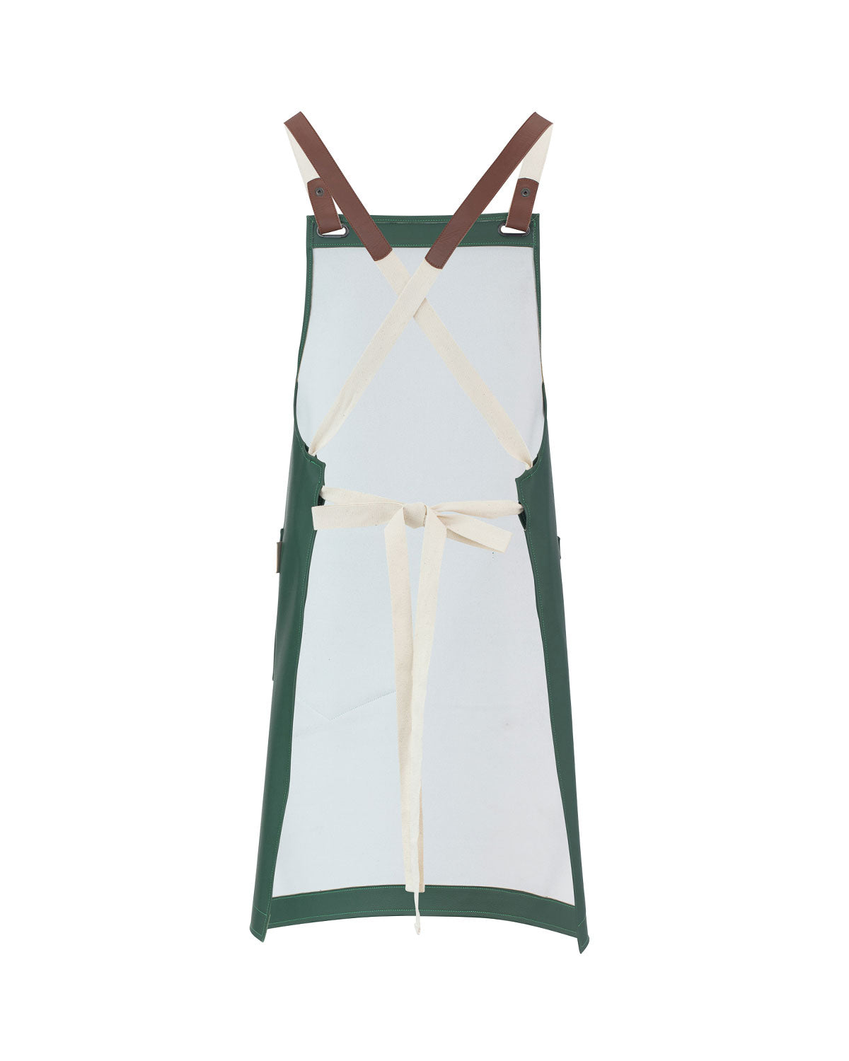 Tablier Croisé Eco-Cuir Vert Forêt