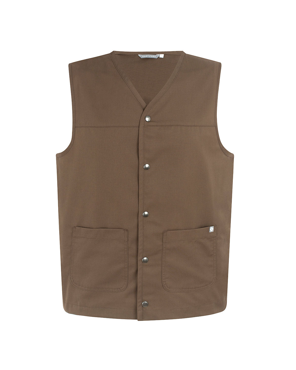 Chaleco Unisex Worker Vest Verde Marrón Claro