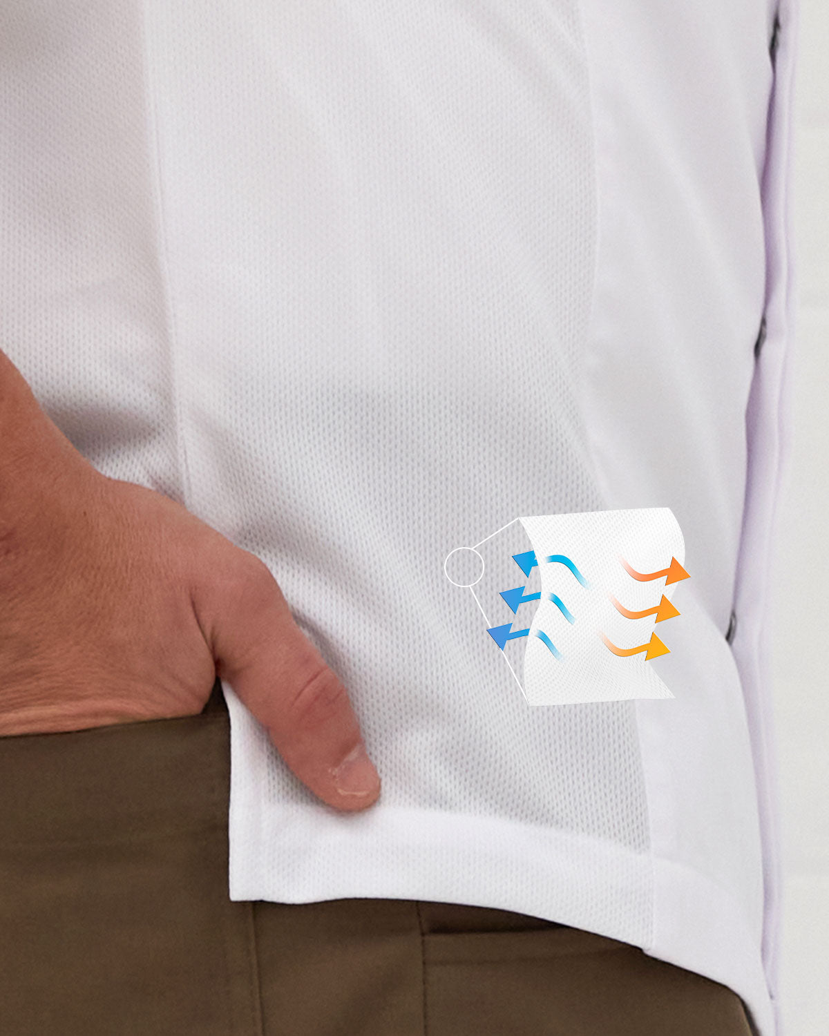 Chaqueta Unisex con Respirabilidad Dinámica Blanca